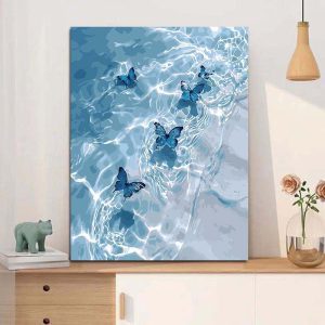 Kit de pintura Mariposas azules
